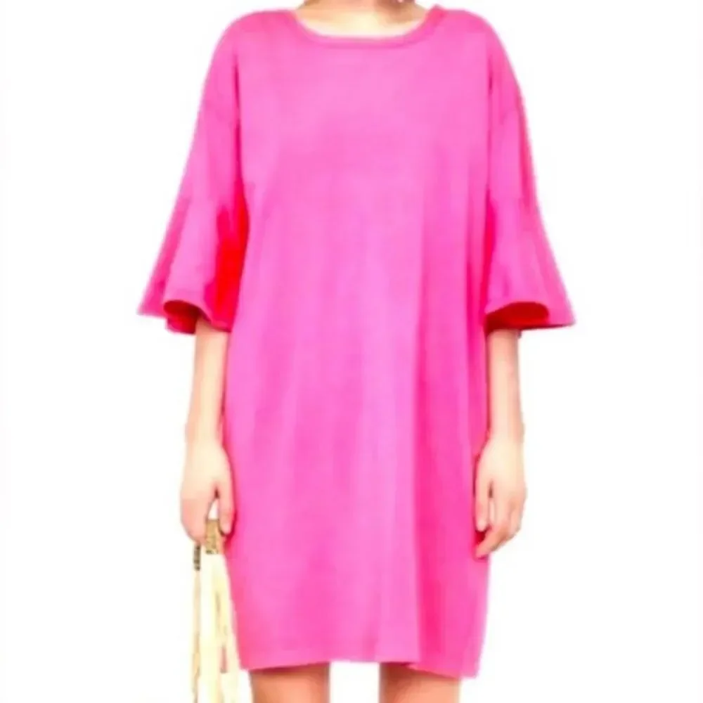 Zara Ruffle Sleeve Tunic Dress
